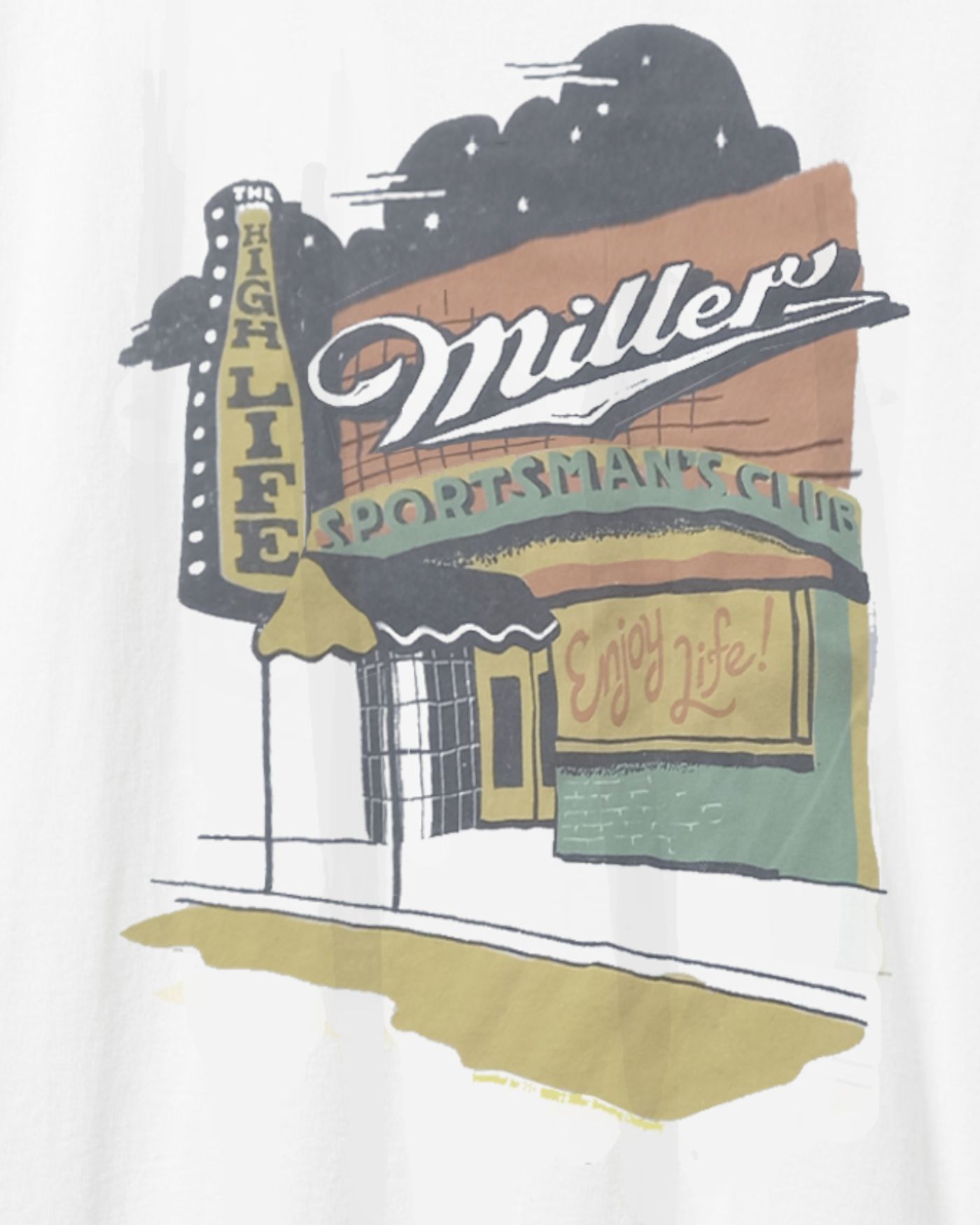 Miller High Life Sportsman's Club Exterior Flea Market Tee sold by Junk Food Clothing product image thumbnail 4