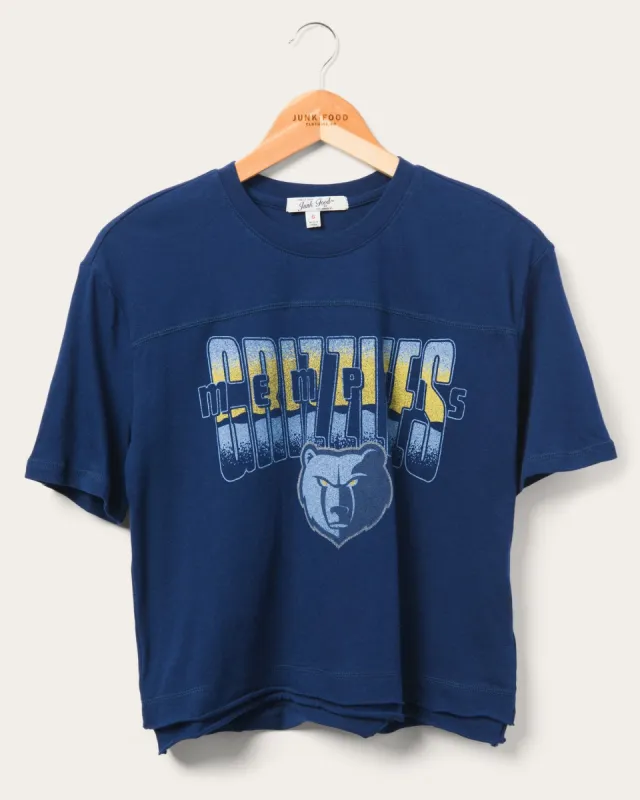 Women's Grizzlies Courtside Cropped Tee sold by Junk Food Clothing