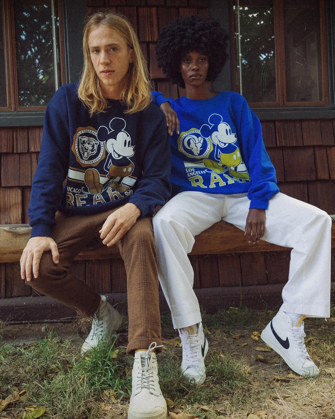 Los Angeles Rams Mickey Crew Fleece sold by Junk Food Clothing product image thumbnail 3