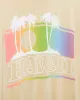 Women's Hawaii Palm Trees Vintage Tissue Tee sold by Junk Food Clothing