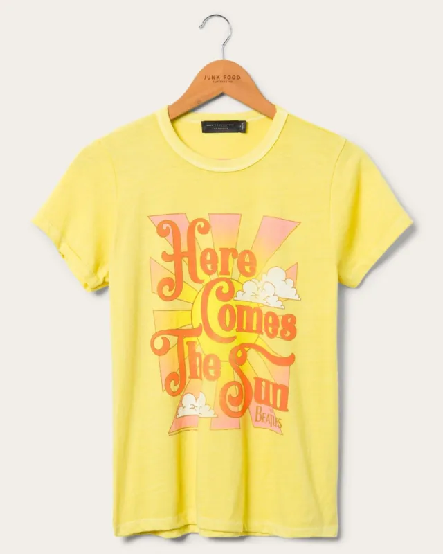 Women's The Beatles Here Comes the Sun Original Tee sold by Junk Food Clothing