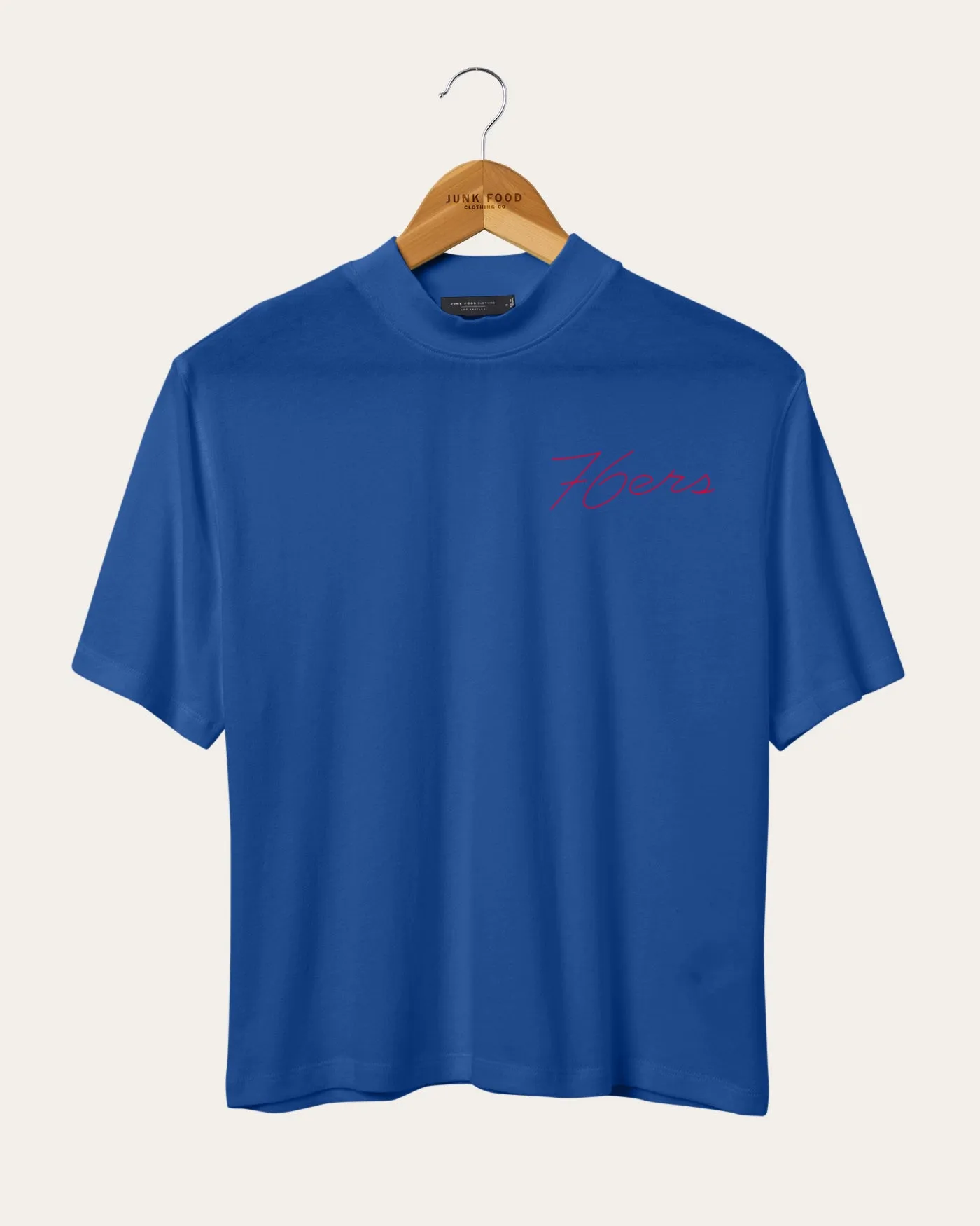 Women's NBA Philadelphia 76ers Mock Neck Tee sold by Junk Food Clothing