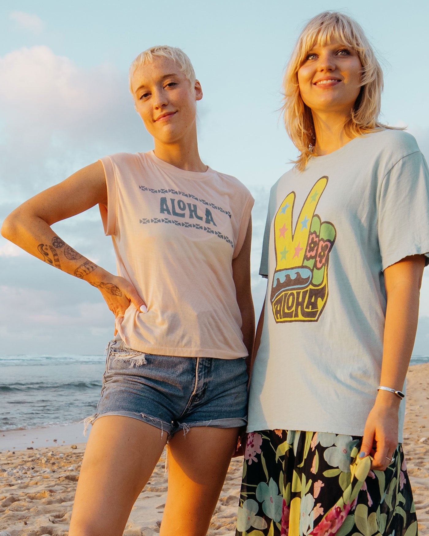 Women's Junk Food Aloha Vintage Tissue Tank sold by Junk Food Clothing product image thumbnail 2