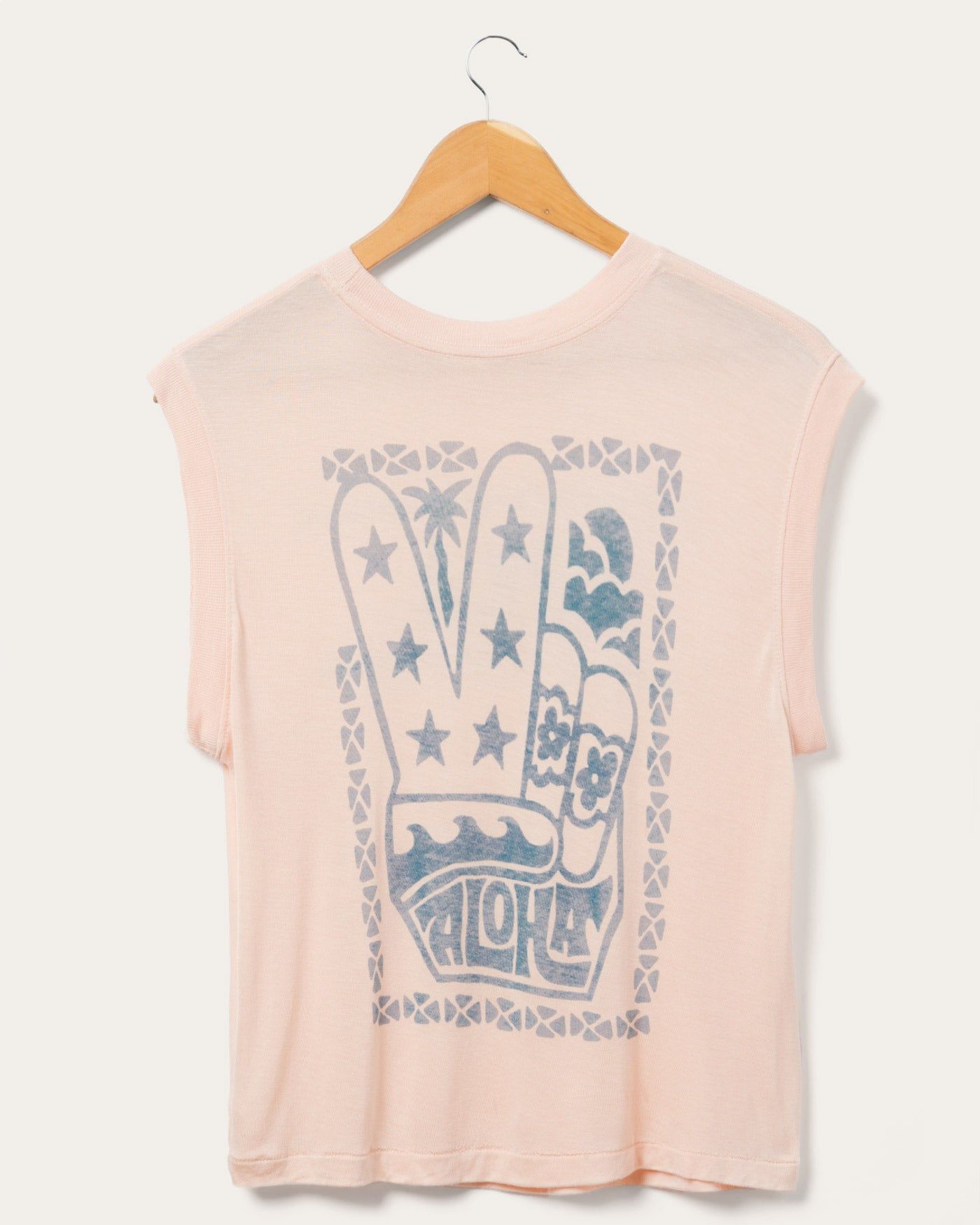 Women's Junk Food Aloha Vintage Tissue Tank sold by Junk Food Clothing product image thumbnail 4