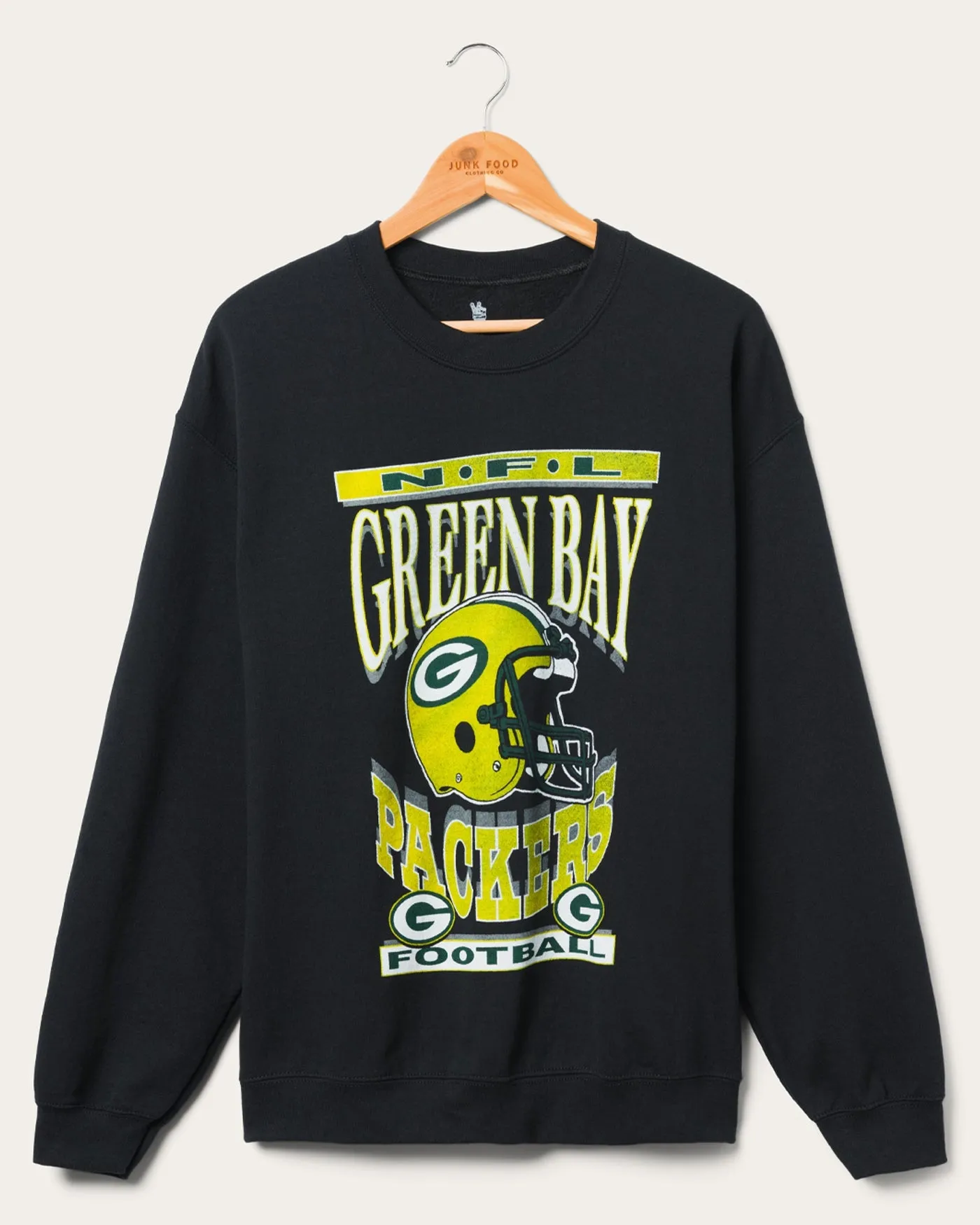 Green Bay Packers Helmet Flea Market Crew sold by Junk Food Clothing