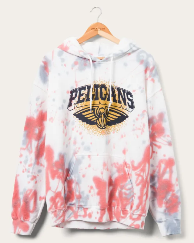 NBA New Orleans Pelicans Tie Dye Hoodie sold by Junk Food Clothing