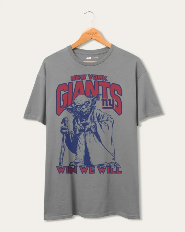 Giants Star Wars™ Yoda Win We Will Tee sold by Junk Food Clothing