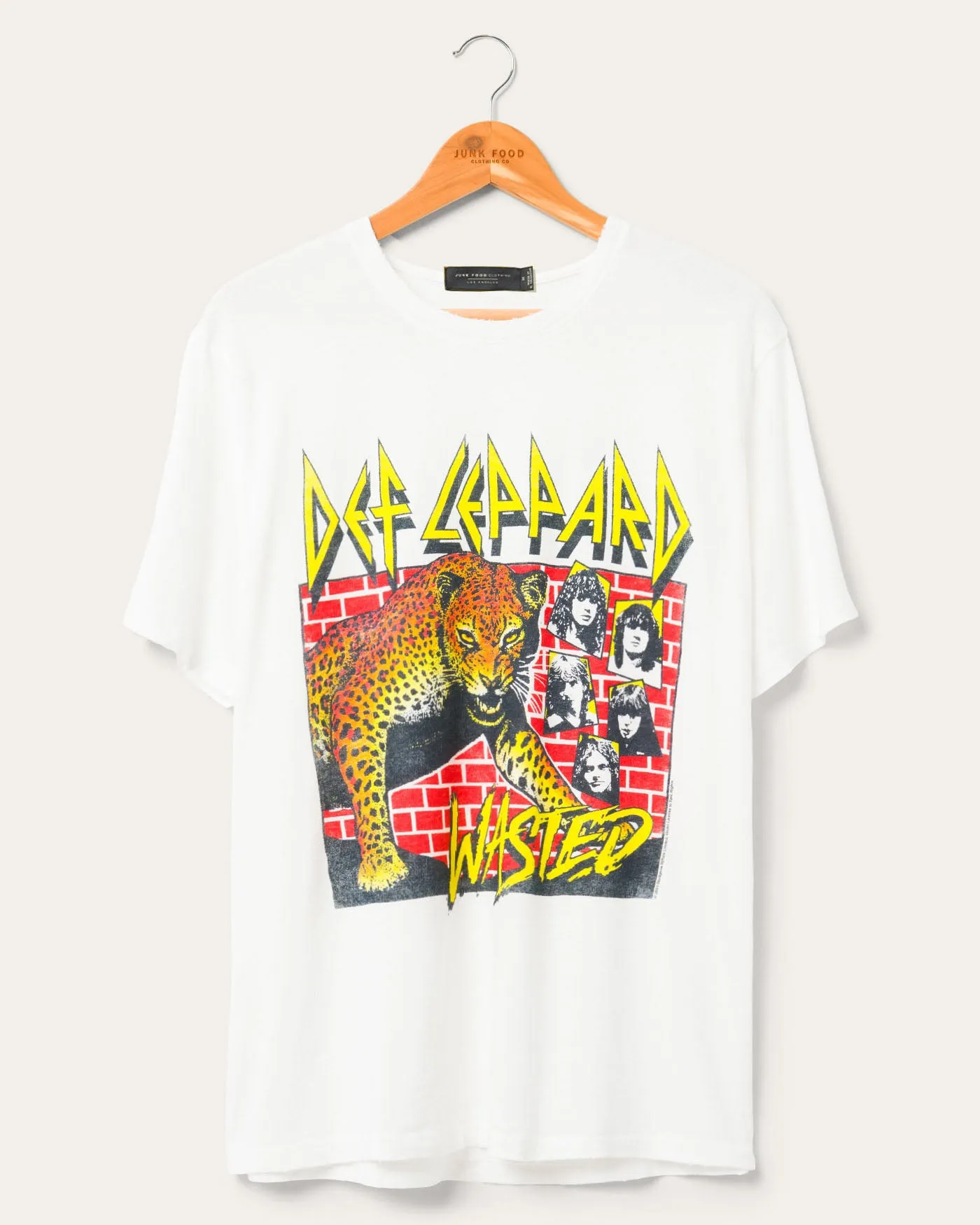 Def Leppard Wasted Vintage Tee sold by Junk Food Clothing
