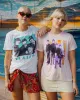 Women's Beatles Blue Vintage Destroy Tee sold by Junk Food Clothing