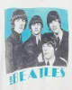Women's Beatles Blue Vintage Destroy Tee sold by Junk Food Clothing