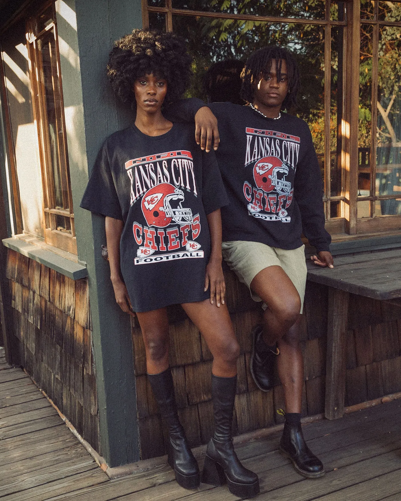 Kansas City Chiefs Helmet Flea Market Crew sold by Junk Food Clothing product image thumbnail 2