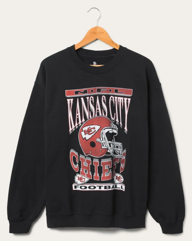 Kansas City Chiefs Helmet Flea Market Crew sold by Junk Food Clothing