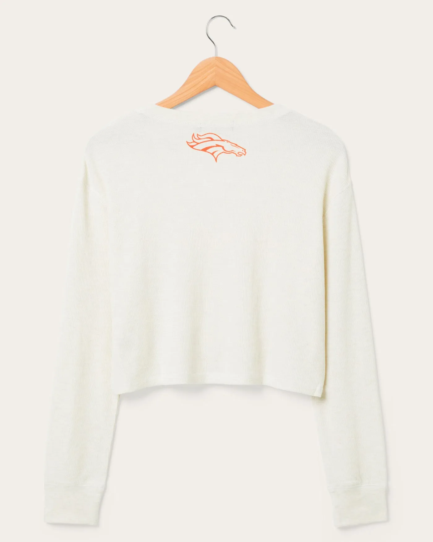 Women's Denver Broncos Sunday Crop Thermal sold by Junk Food Clothing product image thumbnail 2