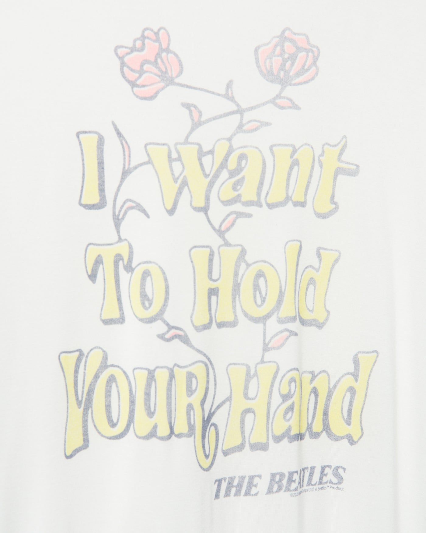 Women's The Beatles I Wanna Hold Your Hand Vintage Tissue Tee sold by Junk Food Clothing product image thumbnail 3