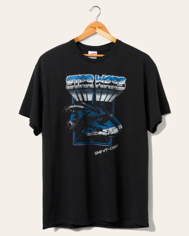 Star Wars™ Vader Ship YT1300 Flea Market Tee sold by Junk Food Clothing