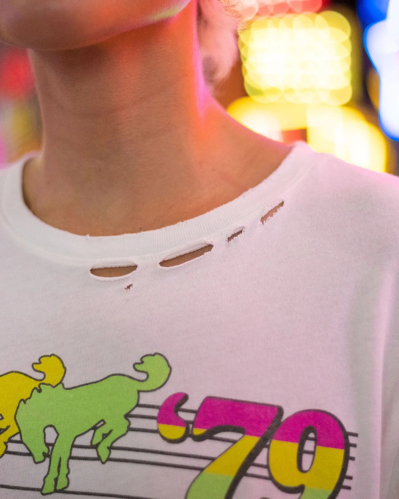 Women's Ford Bronco '79 Vintage Destroy Tee sold by Junk Food Clothing product image thumbnail 3