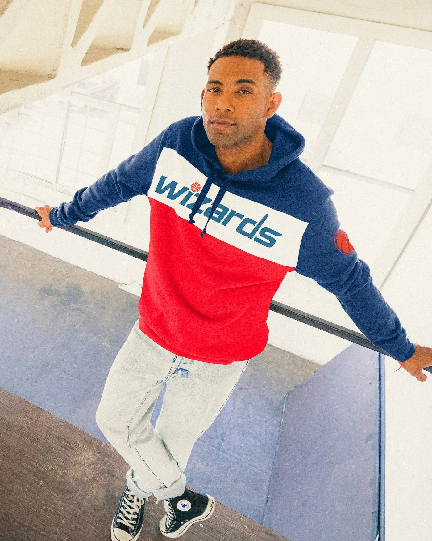 NBA Washington Wizards Colorblock Hoodie sold by Junk Food Clothing product image thumbnail 2