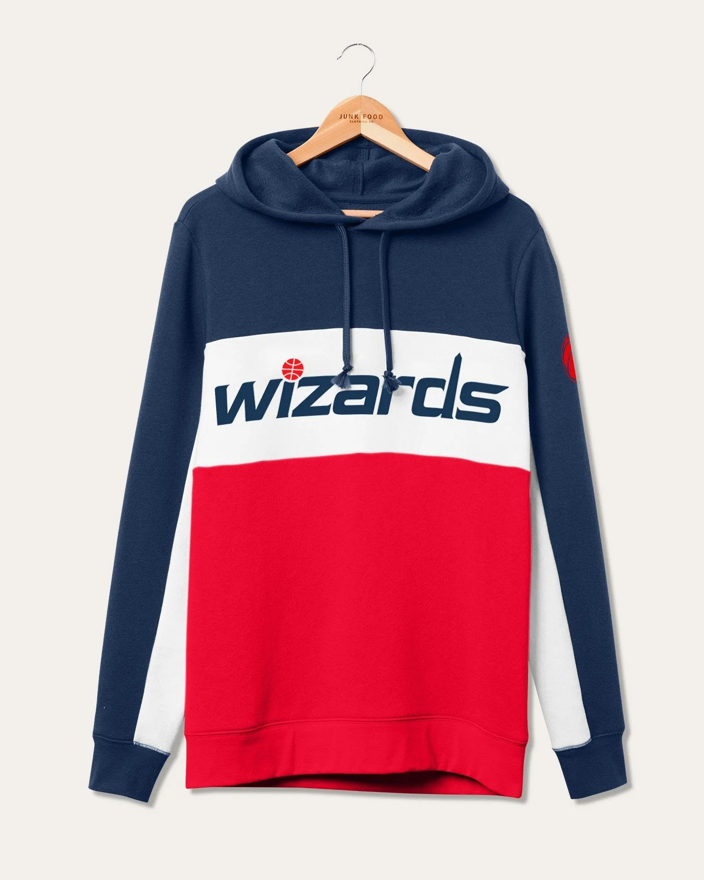 NBA Washington Wizards Colorblock Hoodie sold by Junk Food Clothing