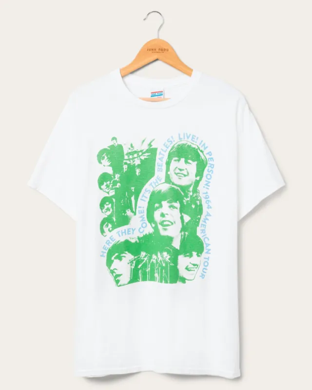 Here Comes The Beatles Collage Flea Market Tee sold by Junk Food Clothing