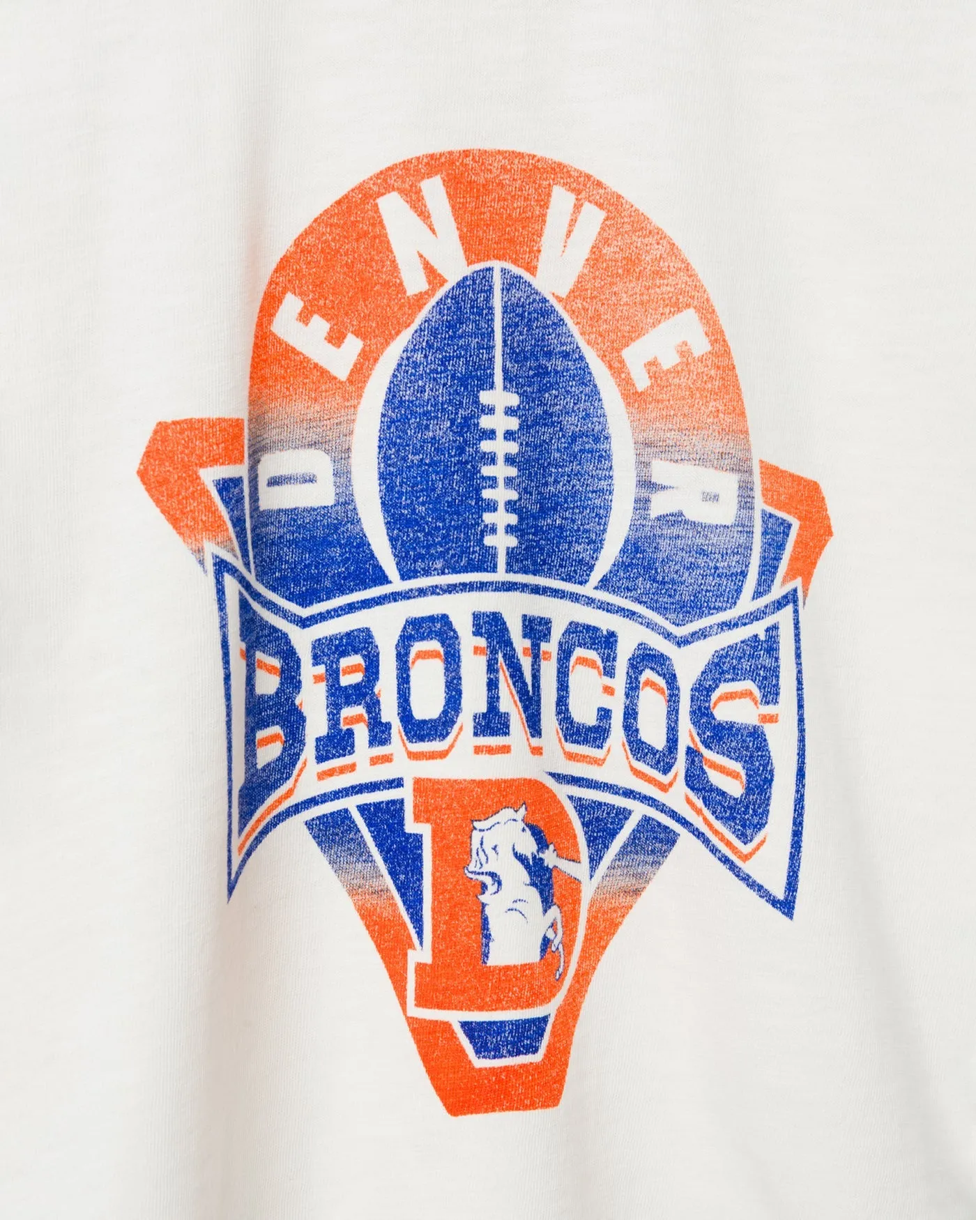 Women's Denver Broncos Mock Neck Crop Tee sold by Junk Food Clothing product image thumbnail 4