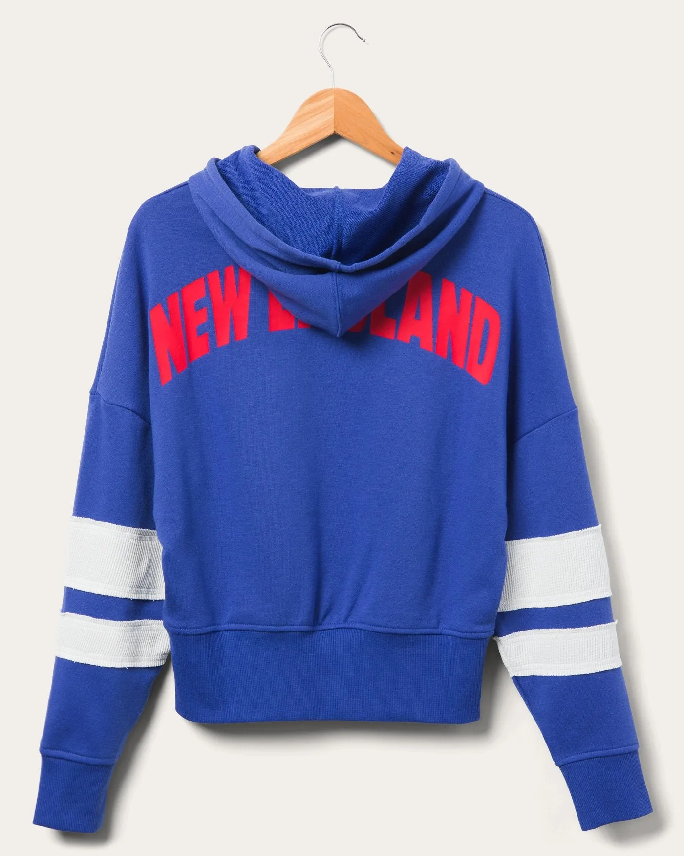 Women's NFL New England Patriots Sideline Striped Fleece sold by Junk Food Clothing product image thumbnail 3