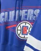 Women's Clippers Overtime Striped Fleece Hoodie sold by Junk Food Clothing