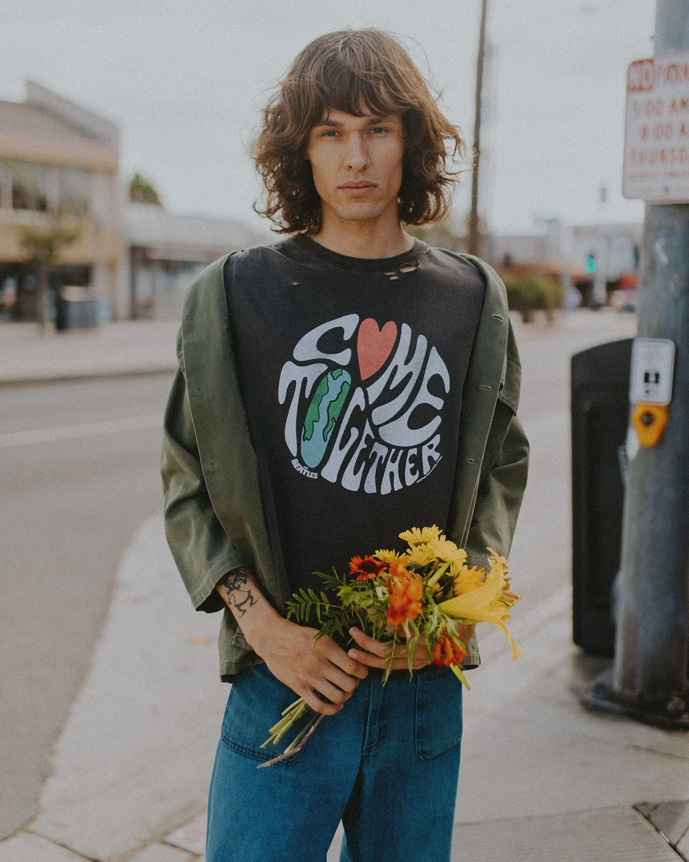 Women's The Beatles Come Together Vintage Destroy Tee sold by Junk Food Clothing product image thumbnail 2