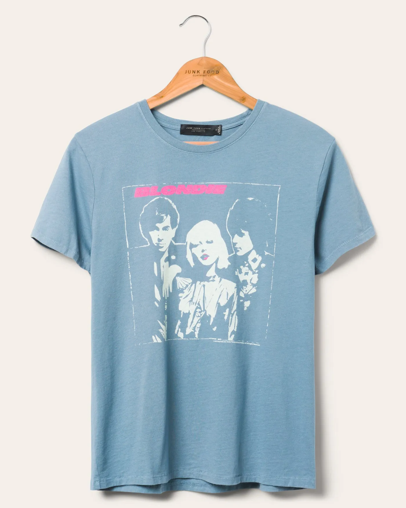 Women's Blondie Pink Lipstick Vintage Tee sold by Junk Food Clothing