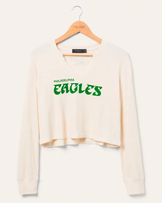 Women's Philadelphia Eagles Sunday Crop Thermal sold by Junk Food Clothing