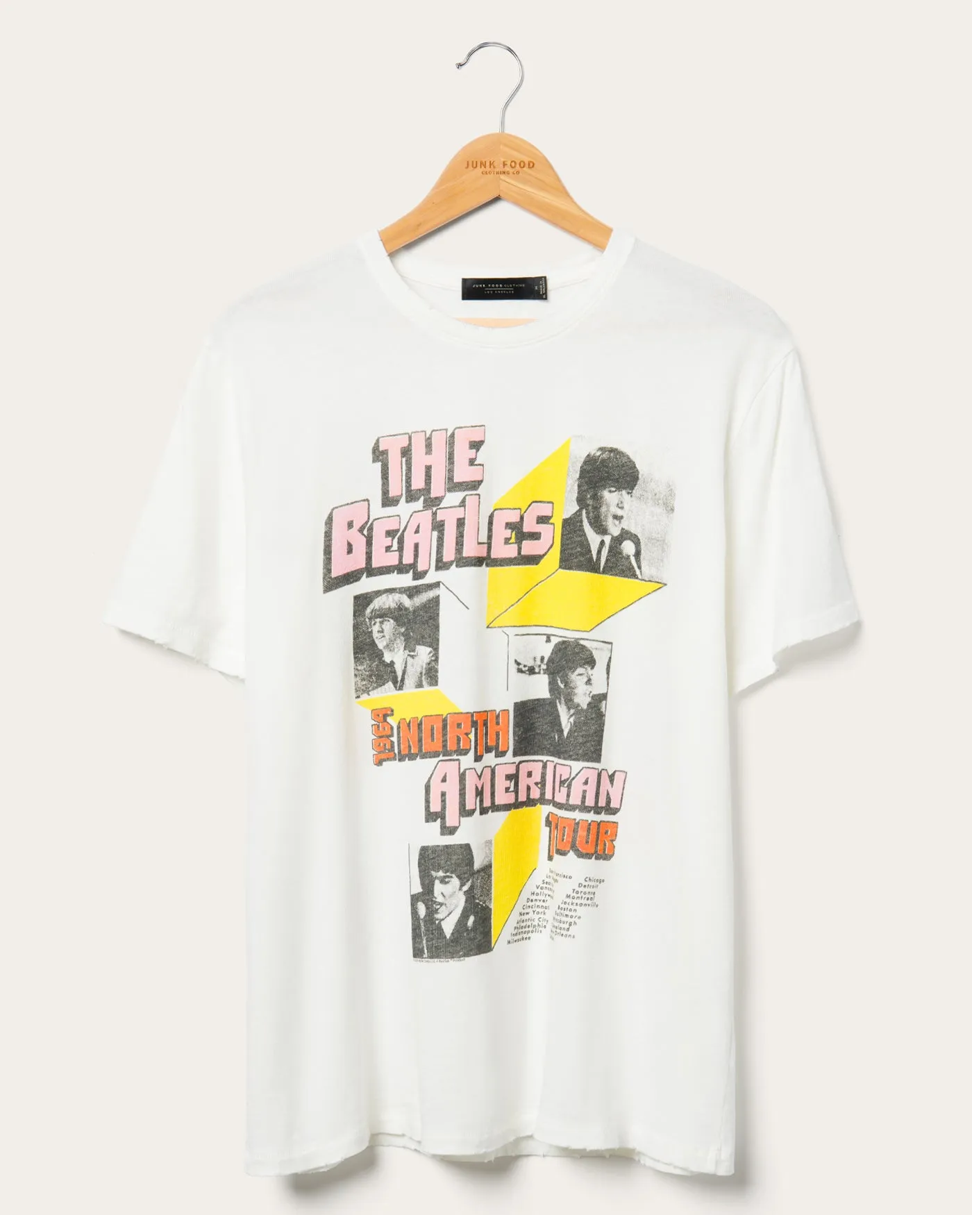 The Beatles North American Tour 3D Boxes Vintage Tee sold by Junk Food Clothing