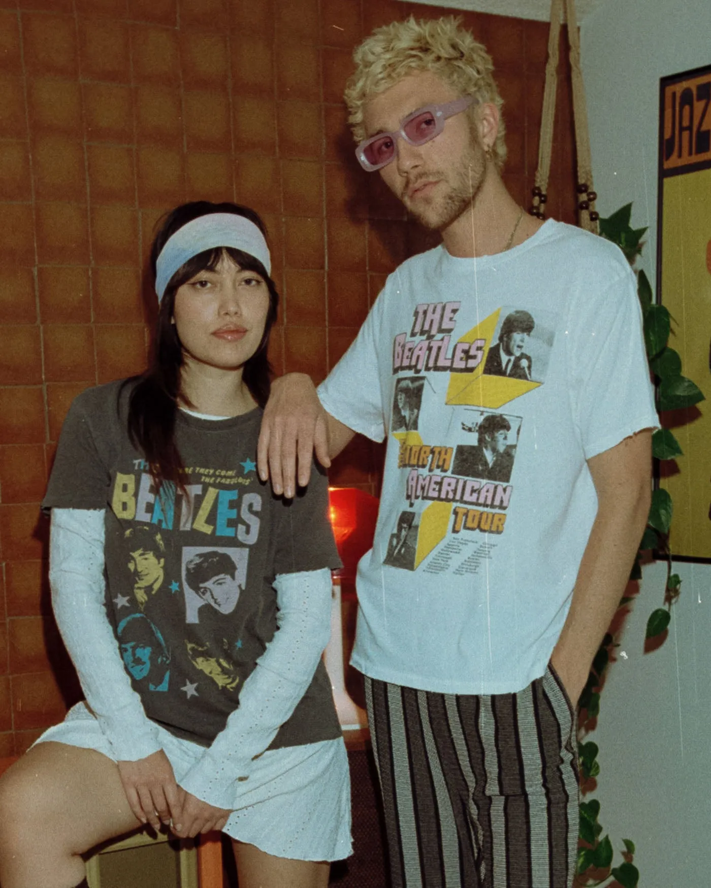 The Beatles North American Tour 3D Boxes Vintage Tee sold by Junk Food Clothing product image thumbnail 2