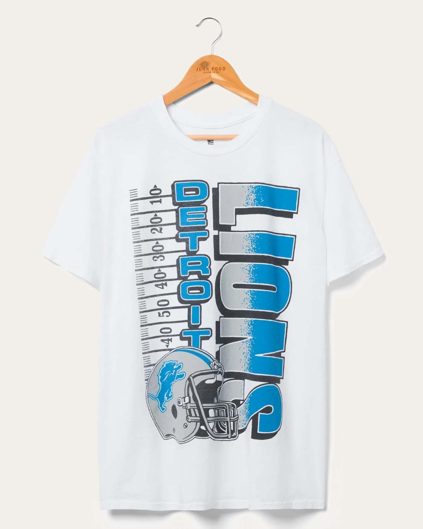 Detroit Lions Yardage Flea Market Tee sold by Junk Food Clothing