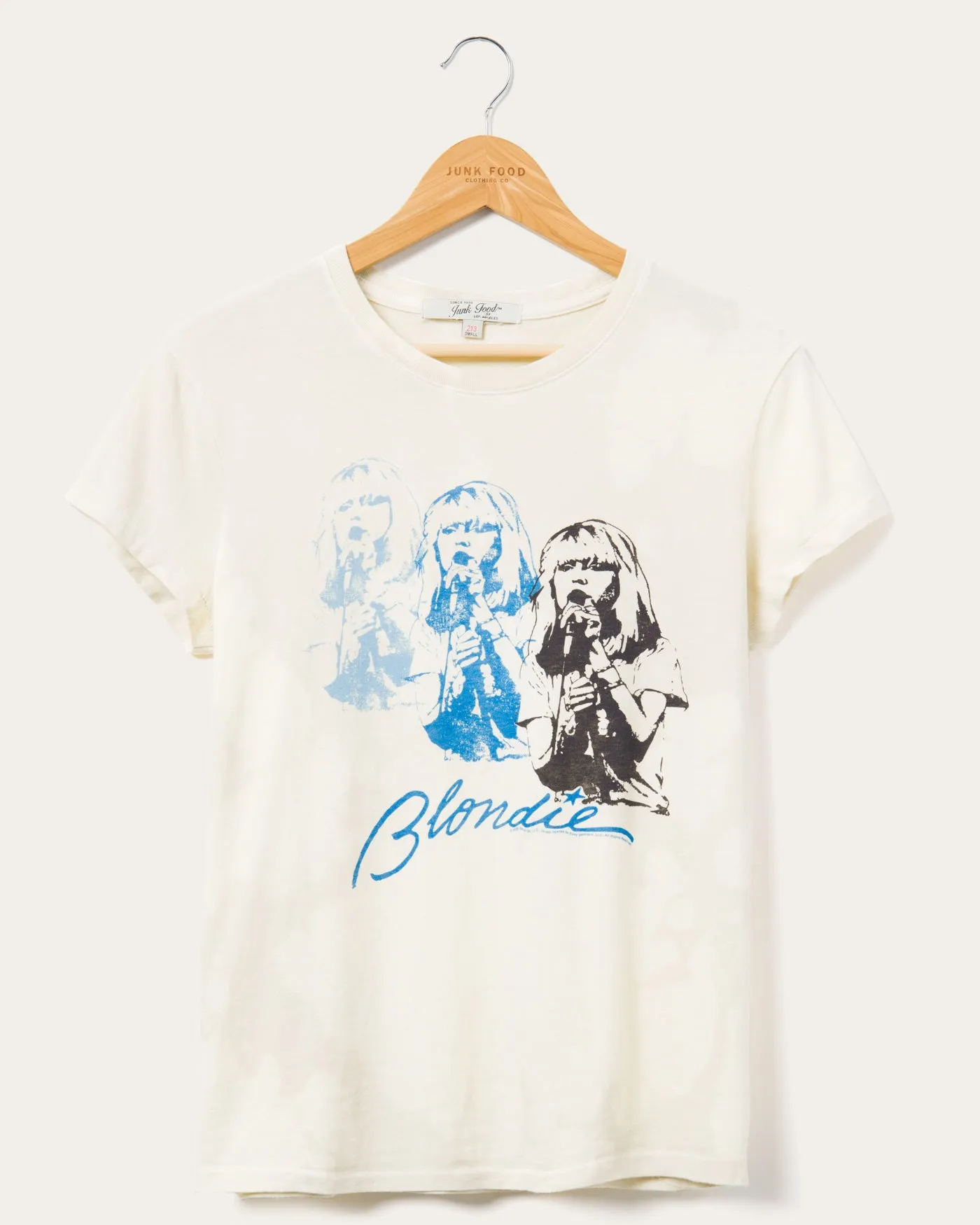 Women's Blondie Bleach Dye Vintage Tee sold by Junk Food Clothing