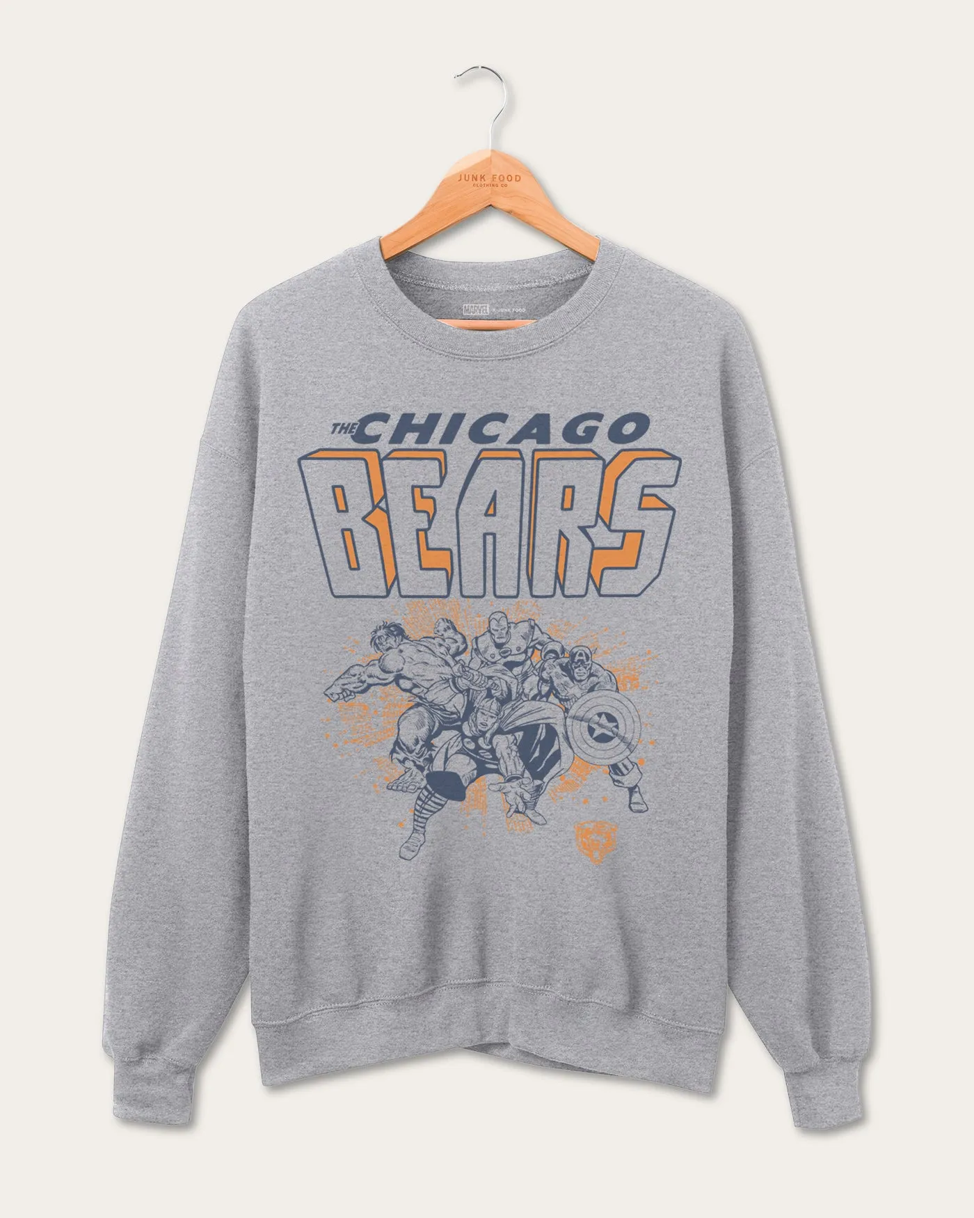 Bears Avengers Throwback Crew sold by Junk Food Clothing
