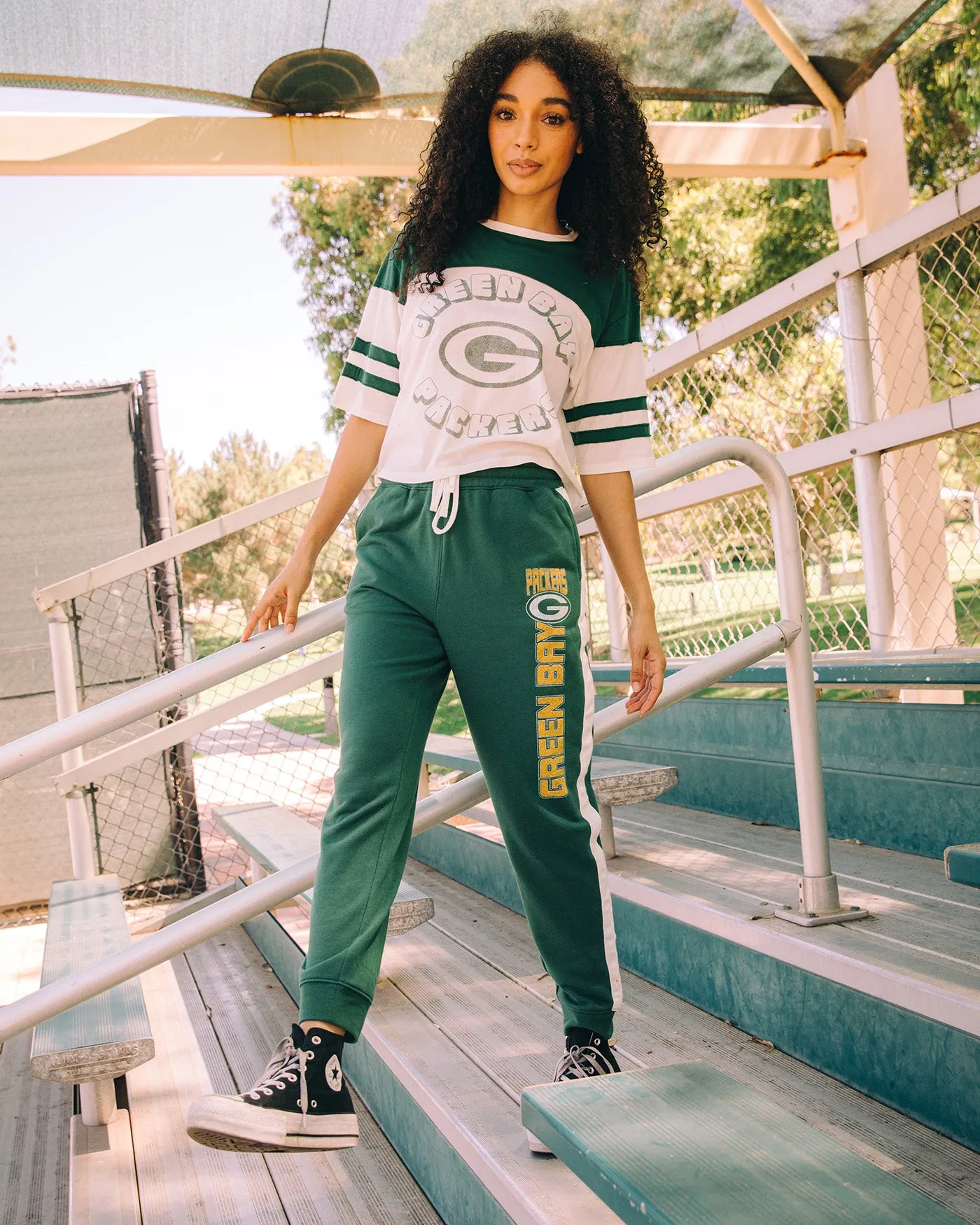 Womens Packers Hail Mary Tee sold by Junk Food Clothing product image thumbnail 2