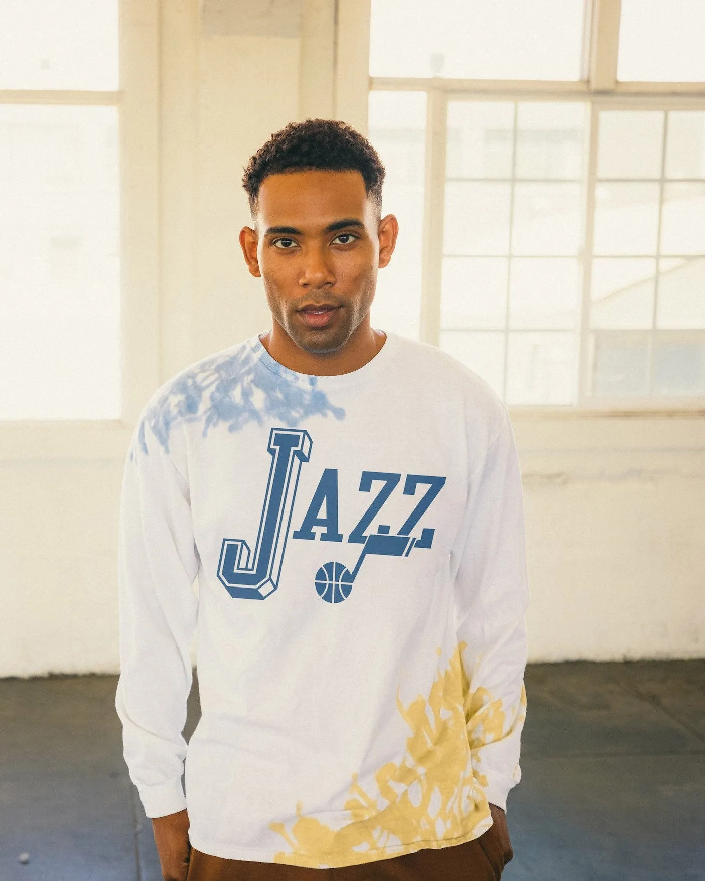 NBA Utah Jazz Tie Dye Flea Market Long Sleeve sold by Junk Food Clothing product image thumbnail 2