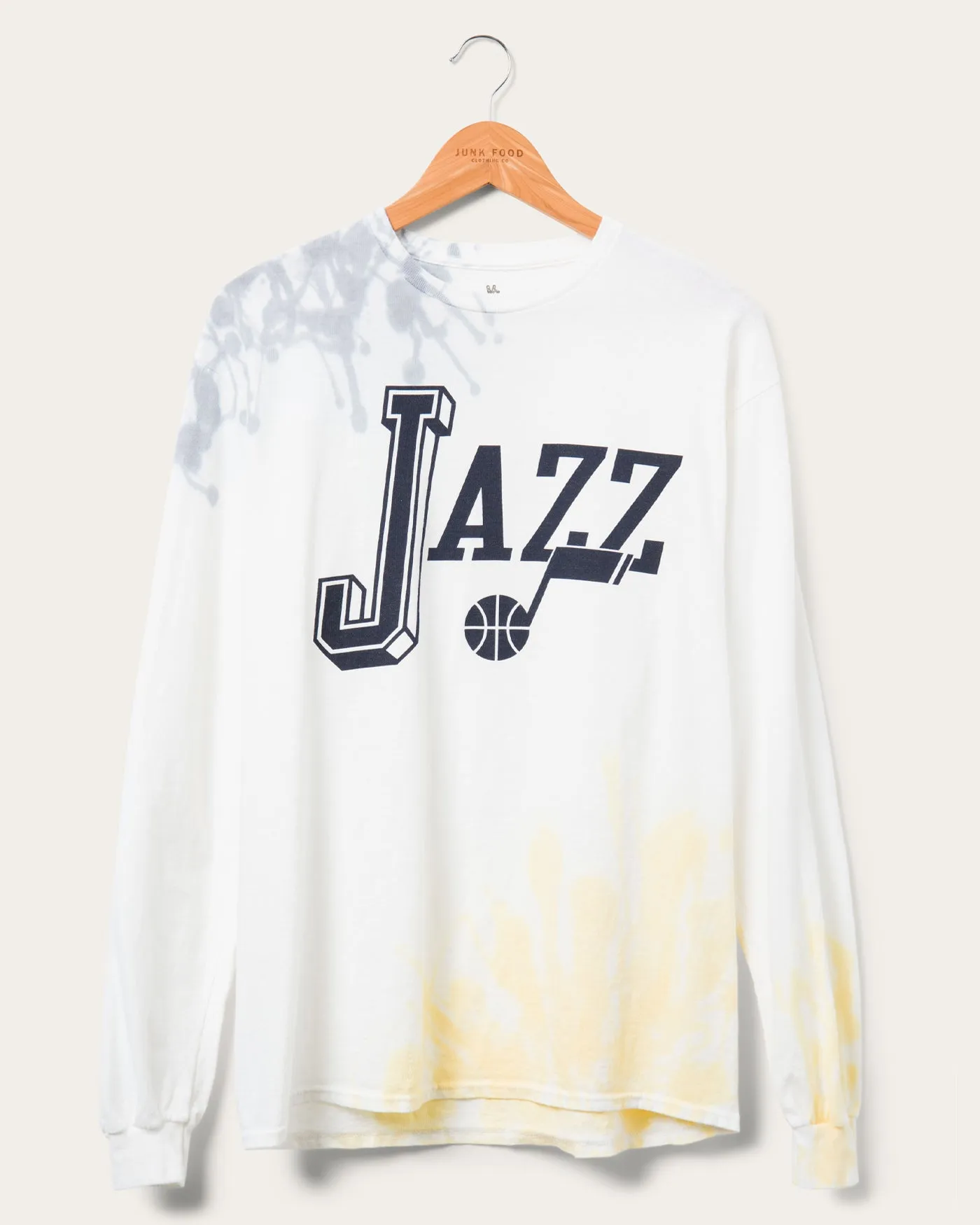 NBA Utah Jazz Tie Dye Flea Market Long Sleeve sold by Junk Food Clothing