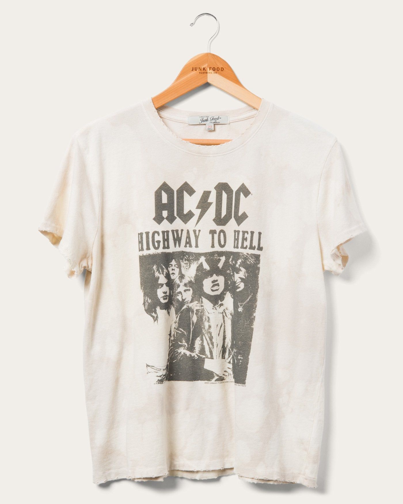 Women's AC/DC Highway to Hell Vintage Tee sold by Junk Food Clothing