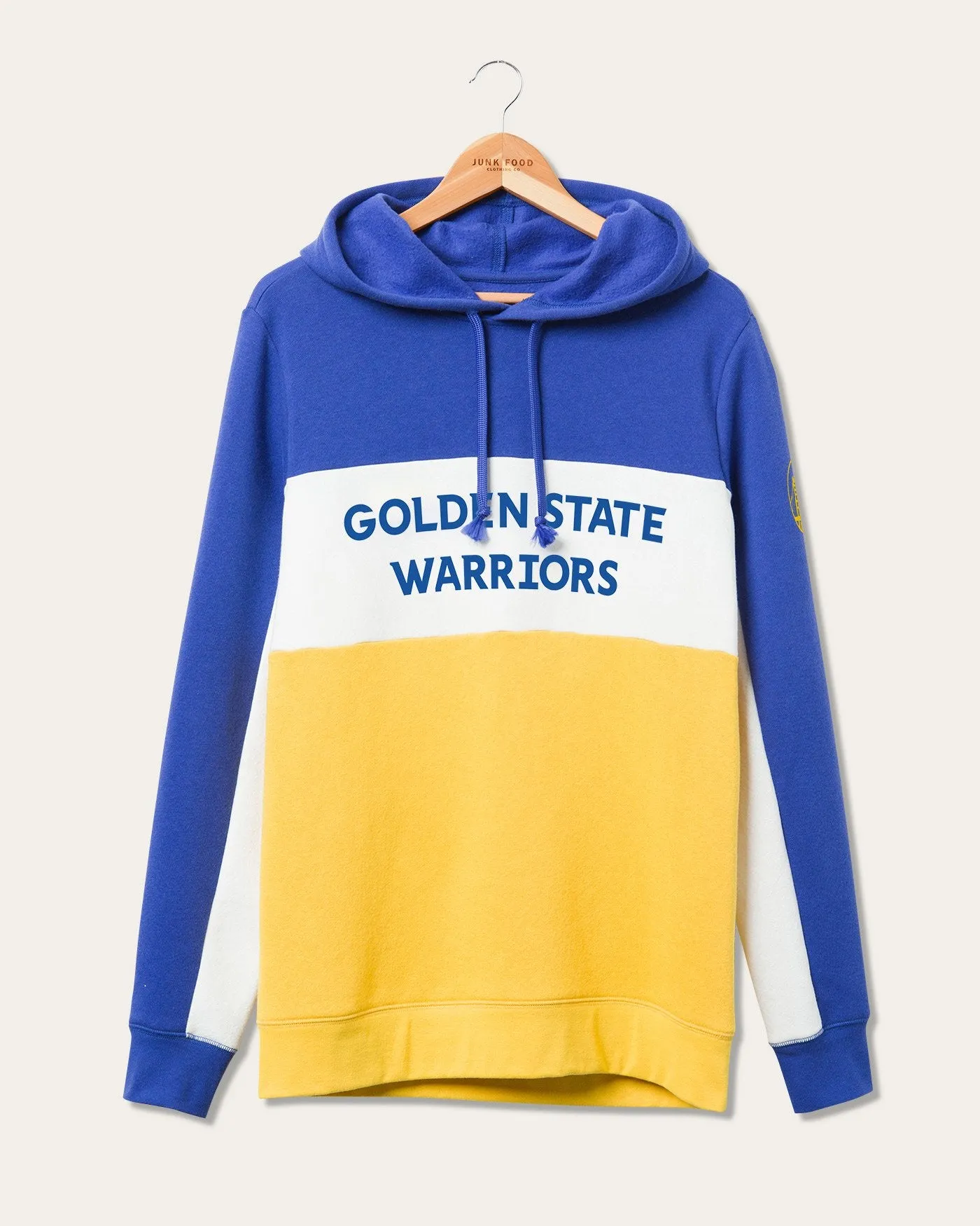 NBA Golden State Warriors Colorblock Hoodie sold by Junk Food Clothing