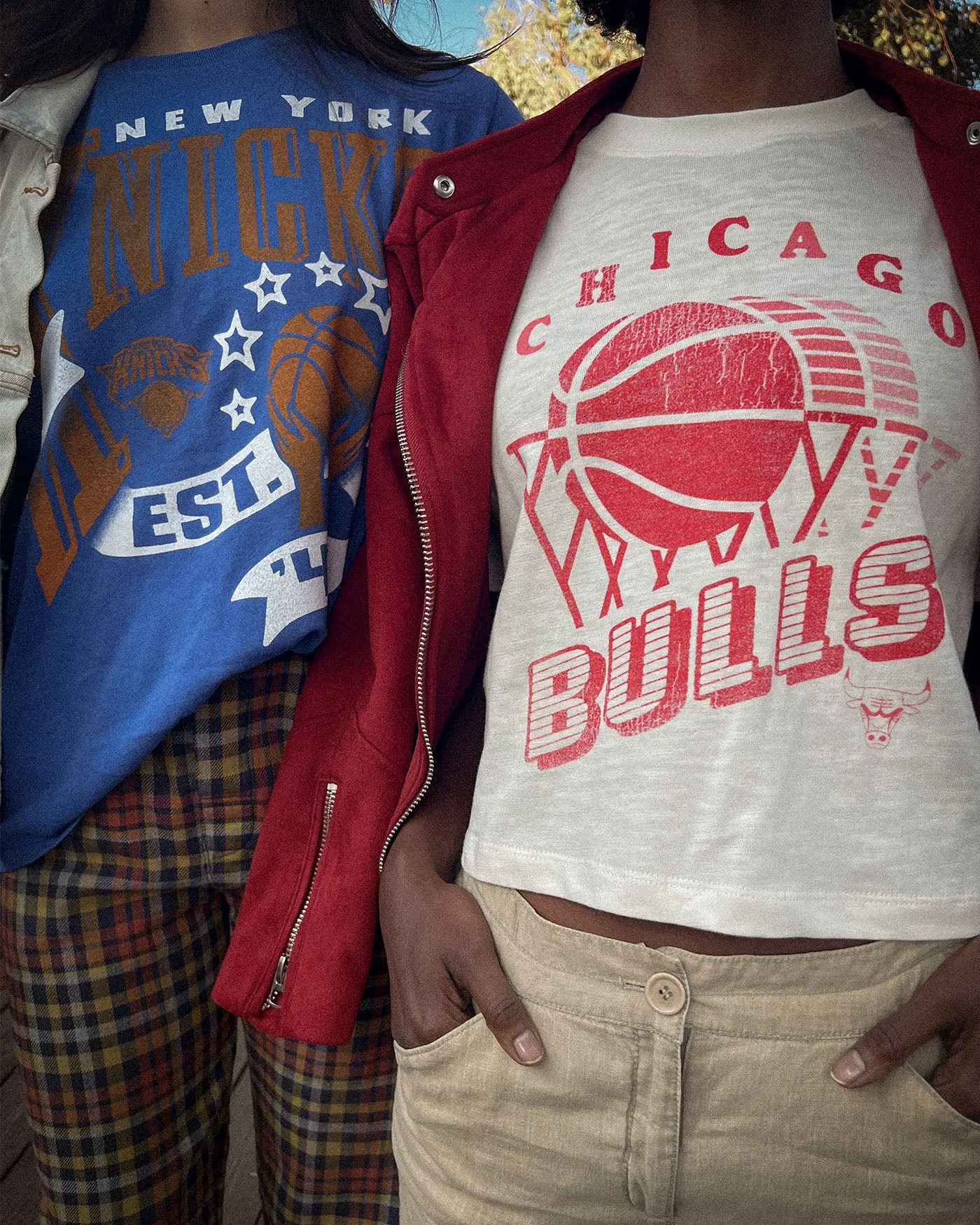 Women's Bulls Short Sleeve Mock Neck Crop Tee sold by Junk Food Clothing product image thumbnail 2