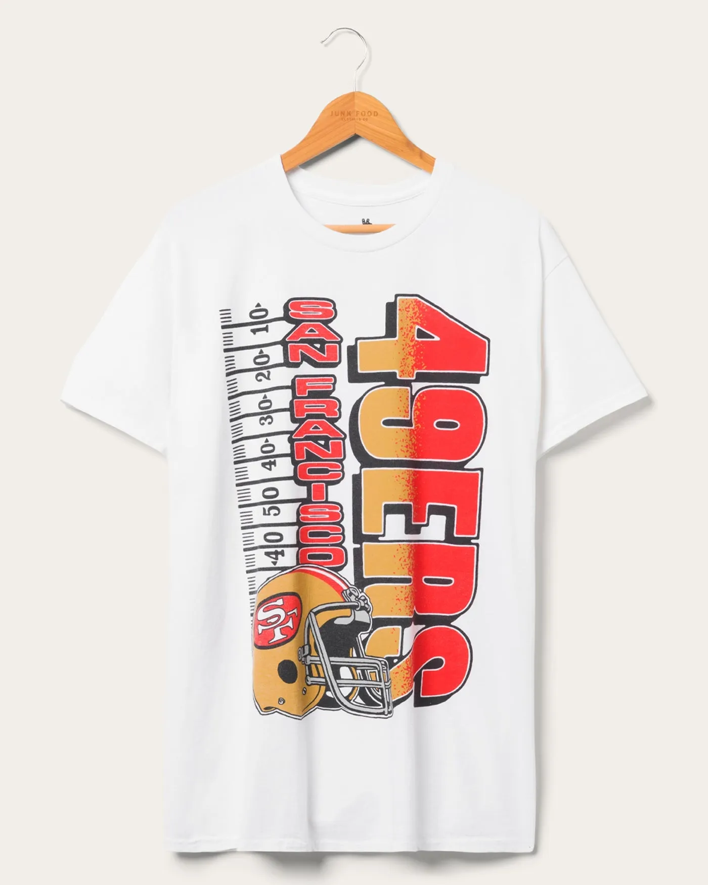 San Francisco 49ers Yardage Flea Market Tee sold by Junk Food Clothing