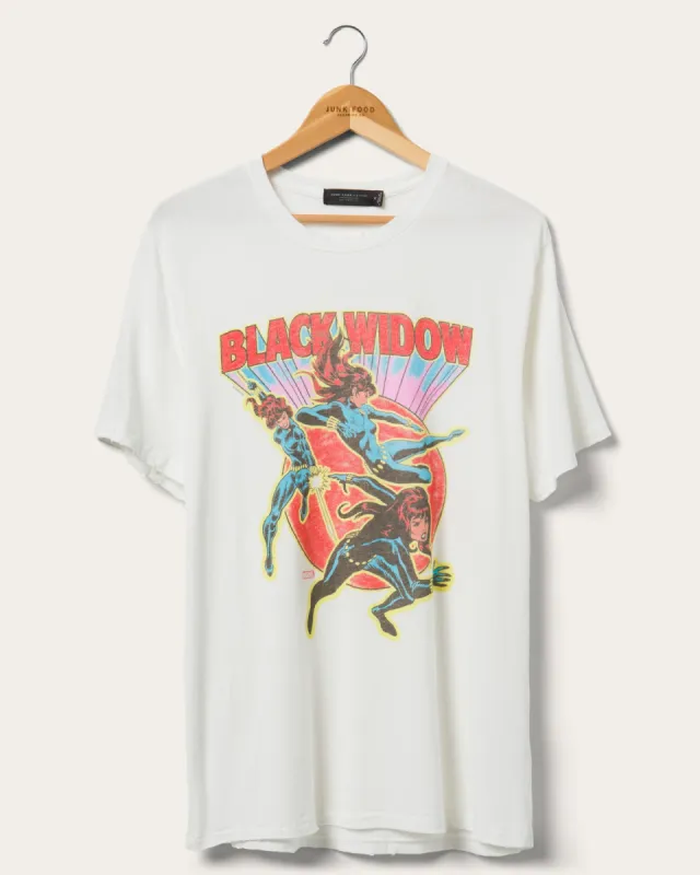 Black Widow Poses Vintage Tee made by Junk Food Clothing