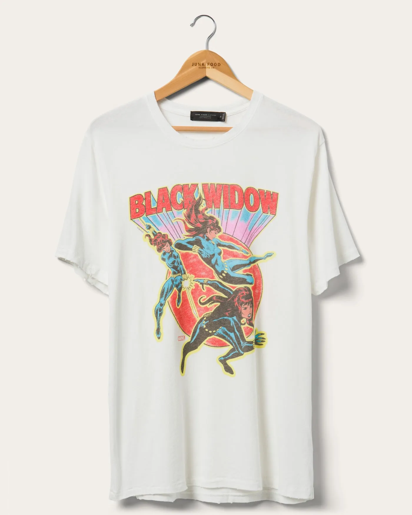 Black Widow Poses Vintage Tee sold by Junk Food Clothing