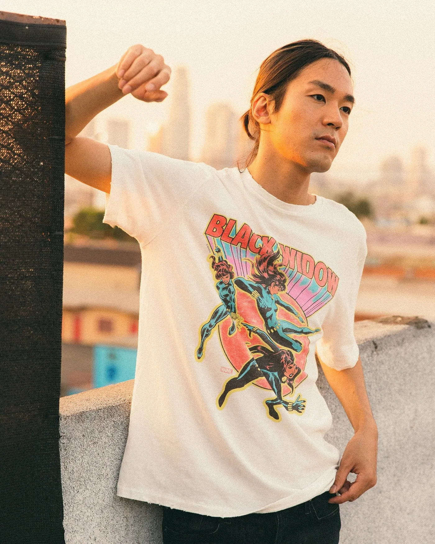 Black Widow Poses Vintage Tee sold by Junk Food Clothing product image thumbnail 2