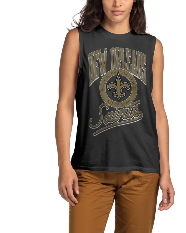 WOMENS SAINTS VINTAGE MUSCLE TANK sold by Junk Food Clothing