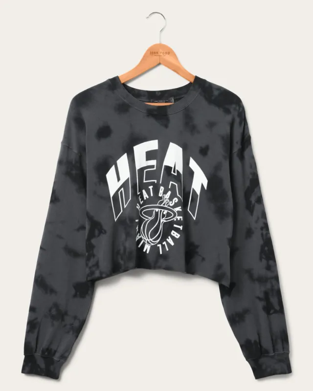 Women's Heat Long Sleeve Loose Knit Crop sold by Junk Food Clothing