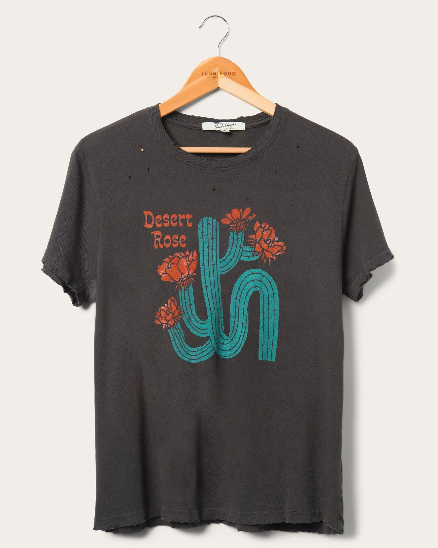 Women's Desert Rose Vintage Destroy Tee sold by Junk Food Clothing