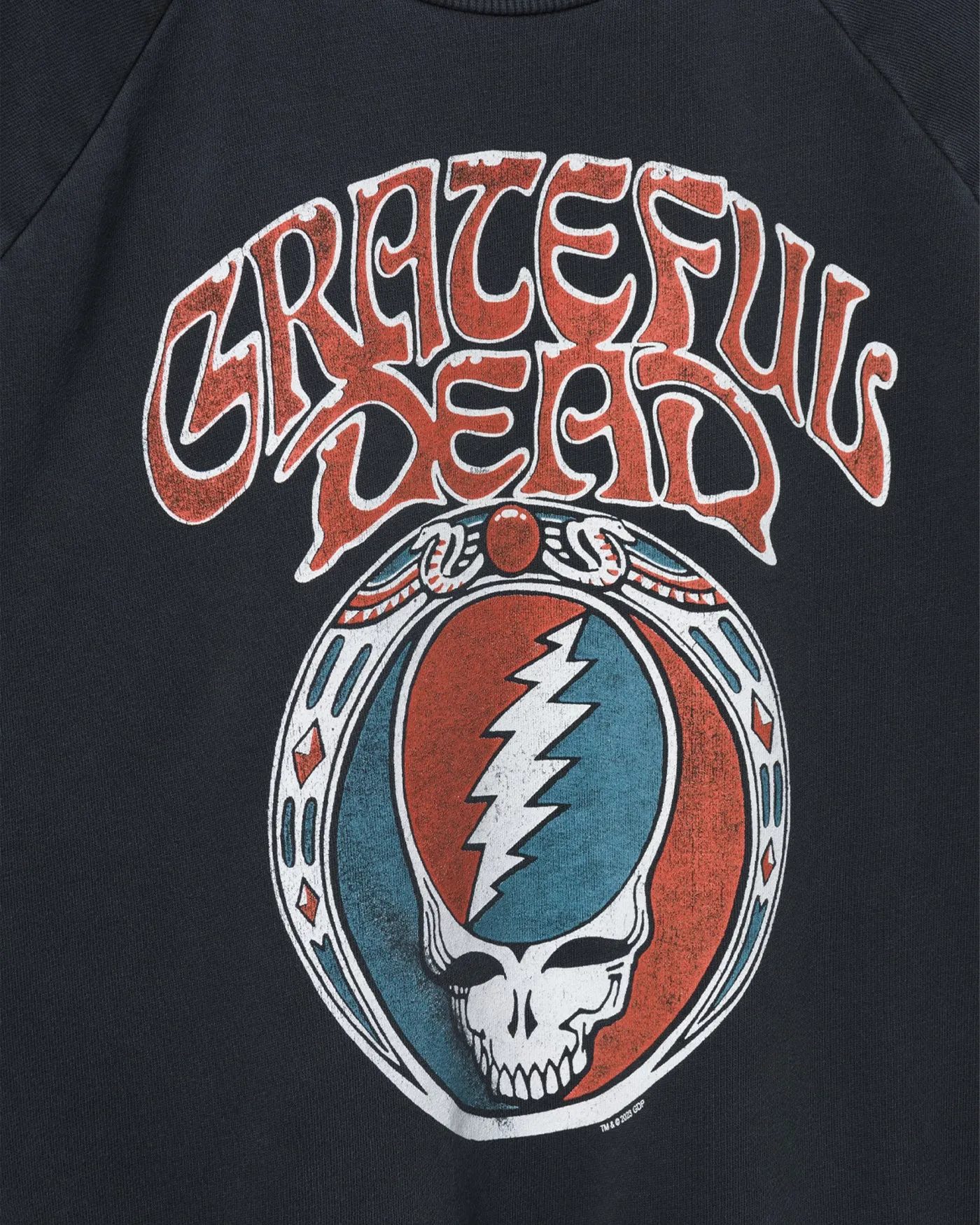 Women's Grateful Dead Skull Vintage Raglan Pullover sold by Junk Food Clothing product image thumbnail 5