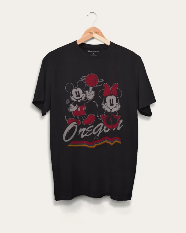 Unisex Trail Blazers Mickey Minnie City Edition Tee sold by Junk Food Clothing