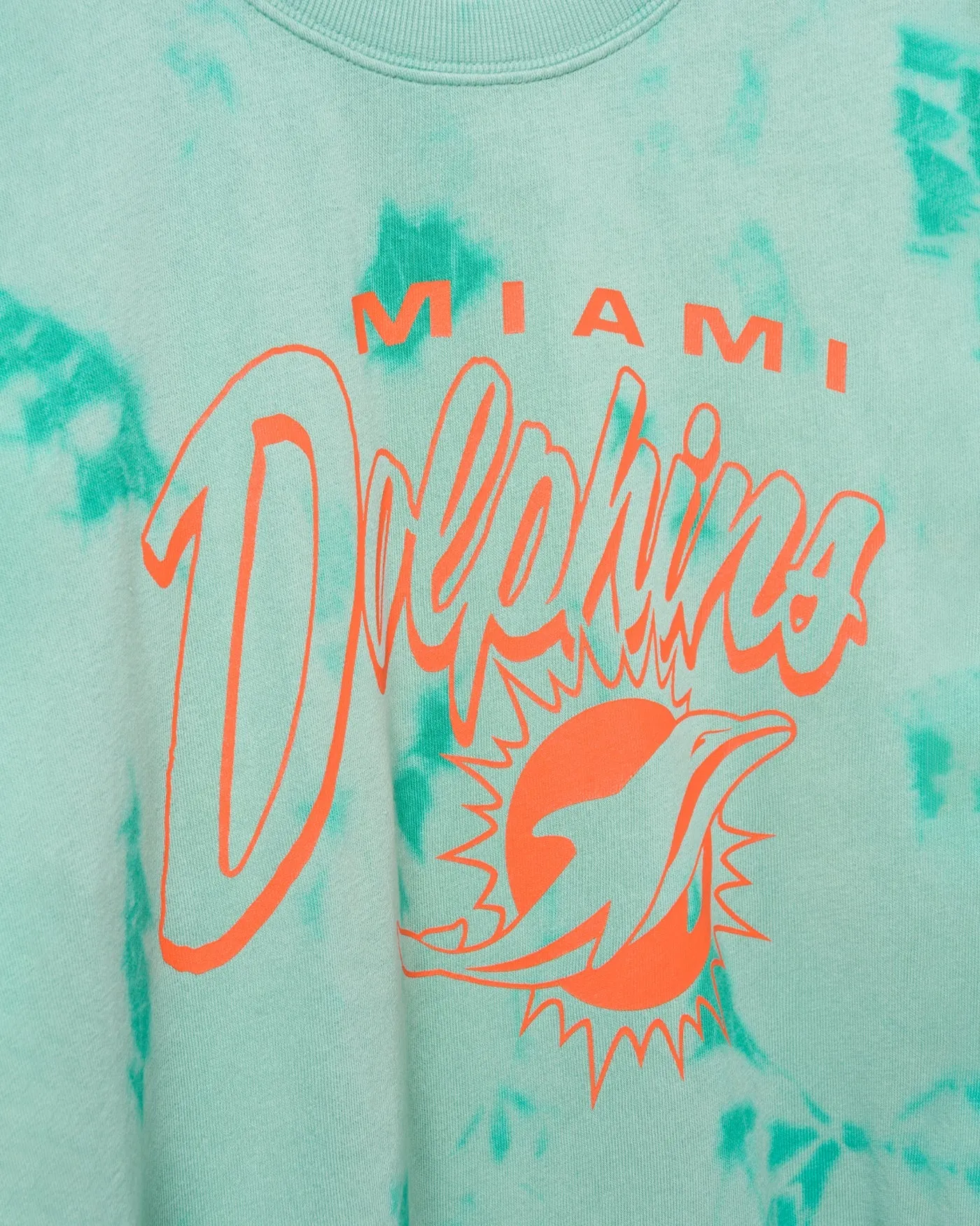 Women's Miami Dolphins Long Sleeve Loose Knit Crop sold by Junk Food Clothing product image thumbnail 3